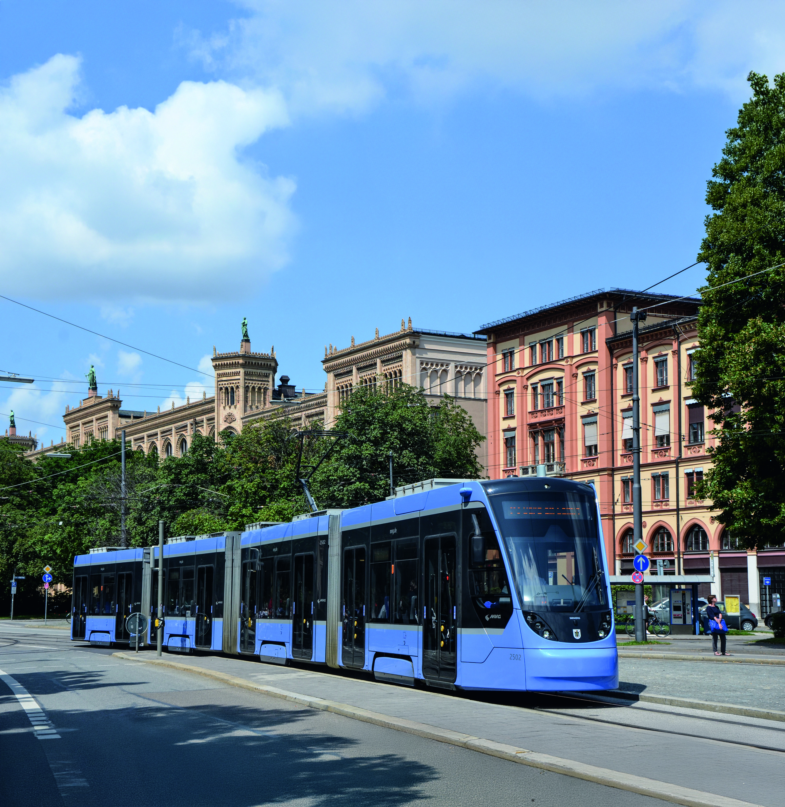 Eine Trambahn in München