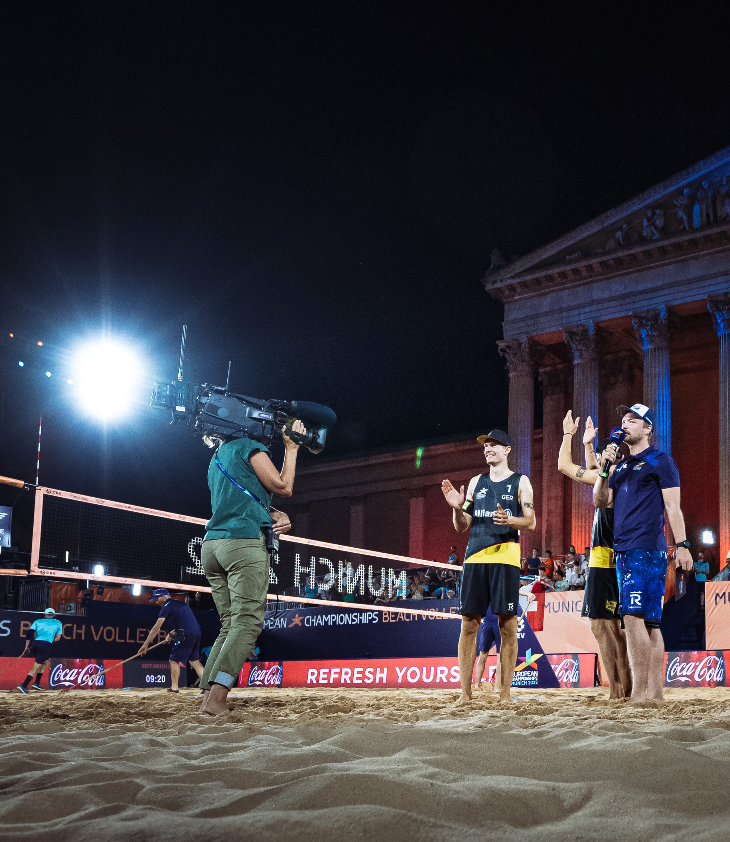 Siegerehrung beim Beachvolleyball